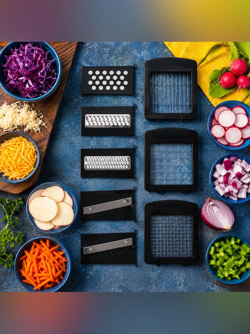 MIU 11-Piece Vegetable Chopper Slicer Dicer Spiralizer New